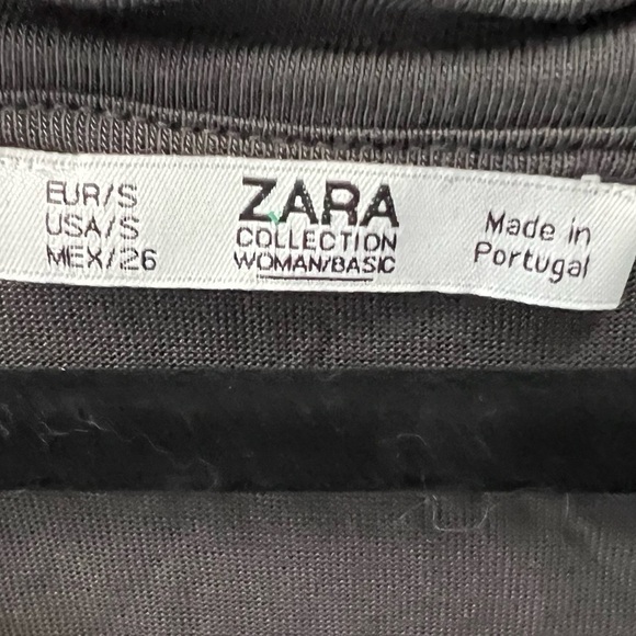 EUC Zara Charcoal Gray V Neck Size Small - Picture 5 of 5